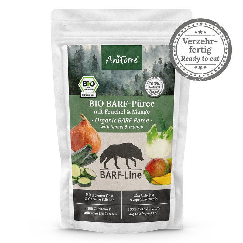 AniForte® BARF-Line Bio Gemüse & Obst Mix Fenchel Mango 15 x 150 g