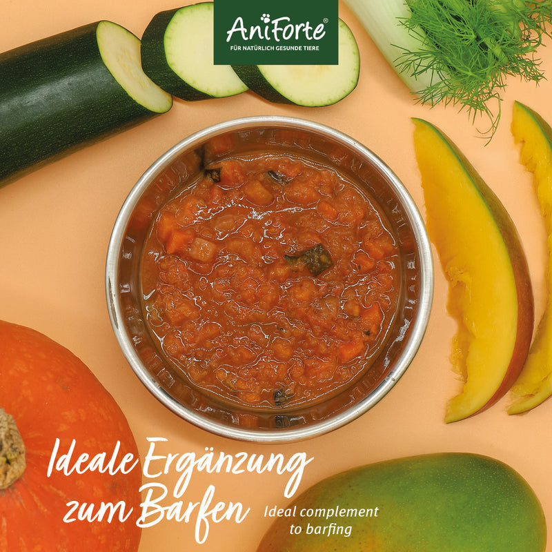 AniForte® BARF-Line Bio Gemüse & Obst Mix Fenchel Mango 15 x 150 g