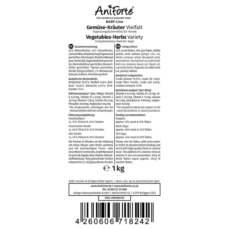 AniForte® BARF-Line Gemüse-Kräuter Vielfalt 1 kg