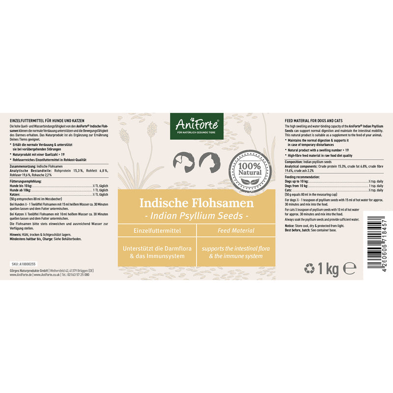 AniForte® Indische Flohsamen 1 kg