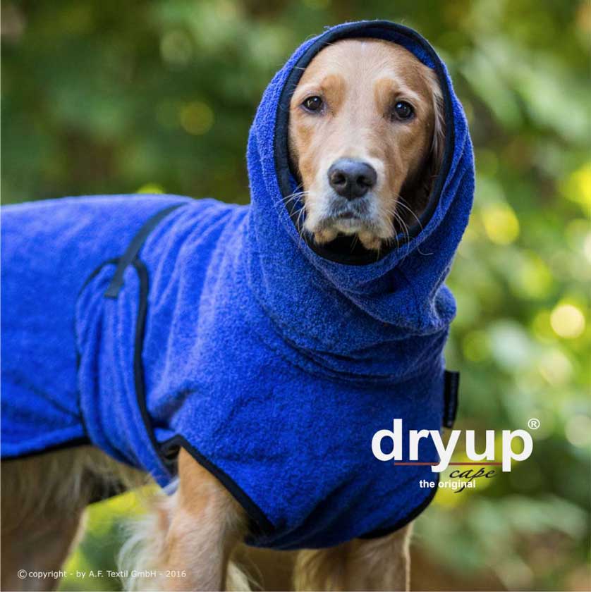 Dryup Cape Hundebademantel Standard in verschieden Farben und Größen