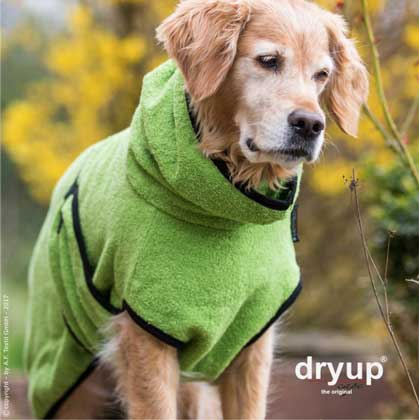 Dryup Cape Hundebademantel Standard in verschieden Farben und Größen