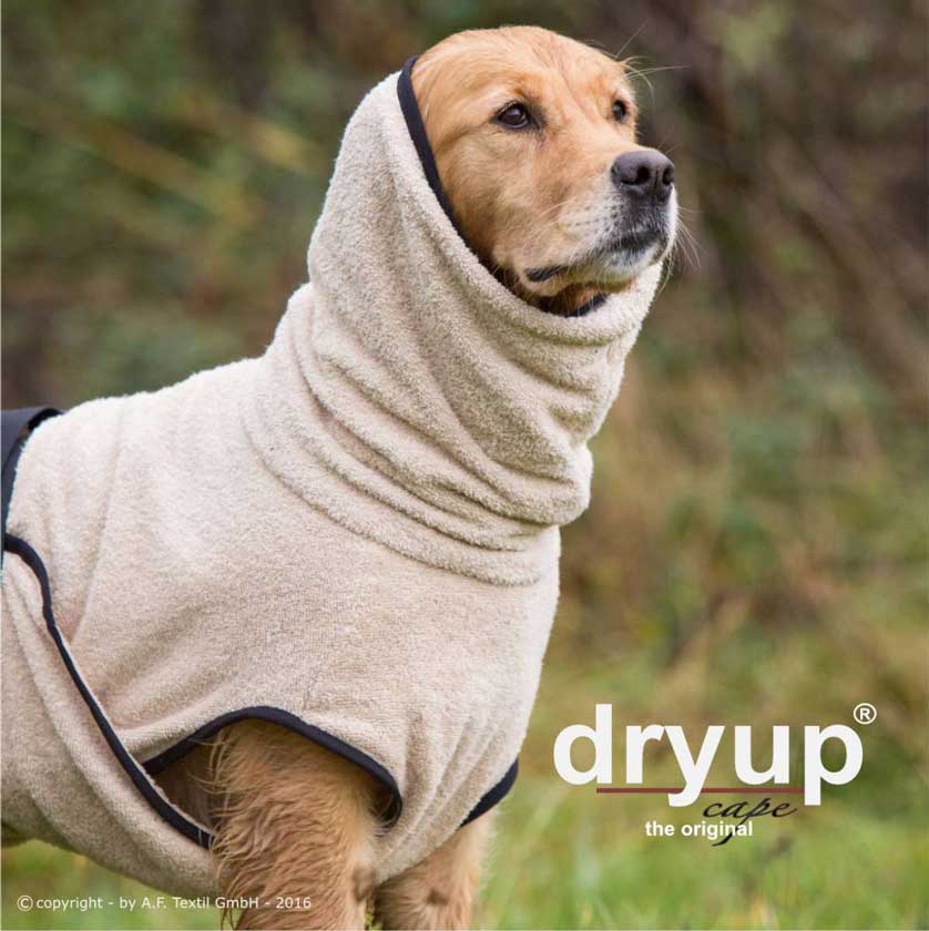 Dryup Cape Hundebademantel Standard in verschieden Farben und Größen