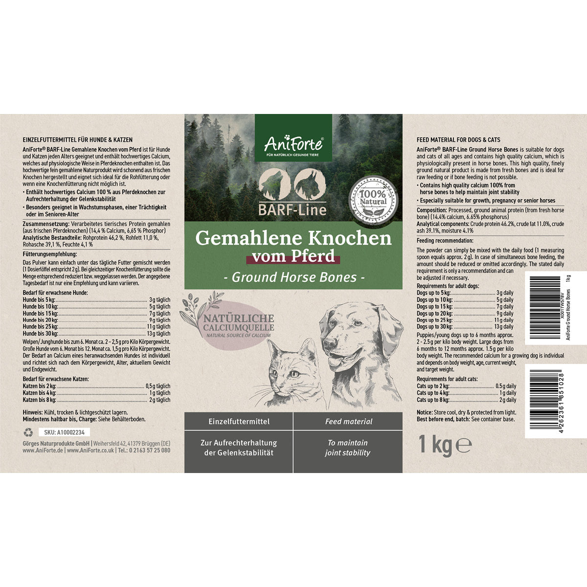 AniForte® Gemahlene Knochen vom Pferd