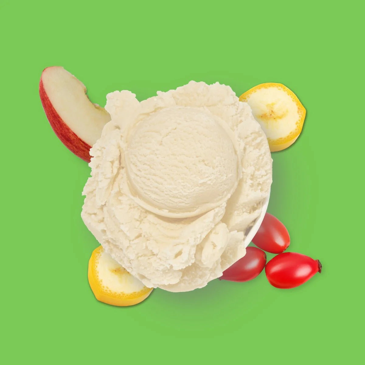 Hundeeis - Apfel Banane Hagebutte