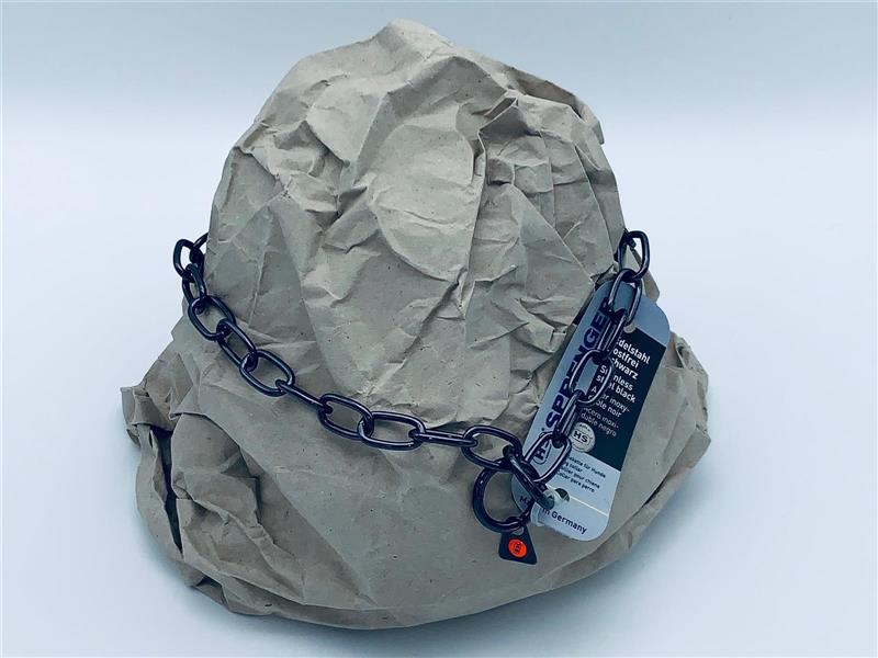 Sprenger Halskette Edelstahl brüniert/schwarz