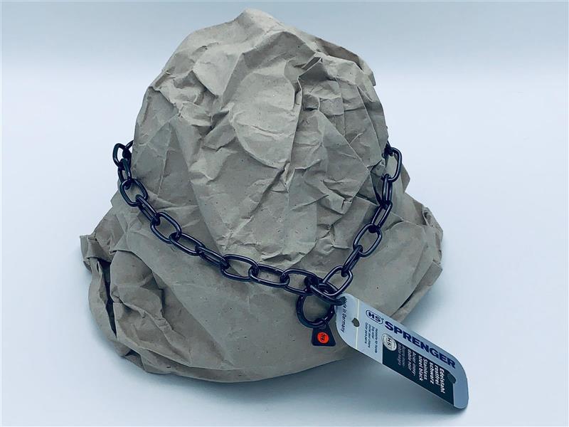 Sprenger Halskette Edelstahl brüniert/schwarz