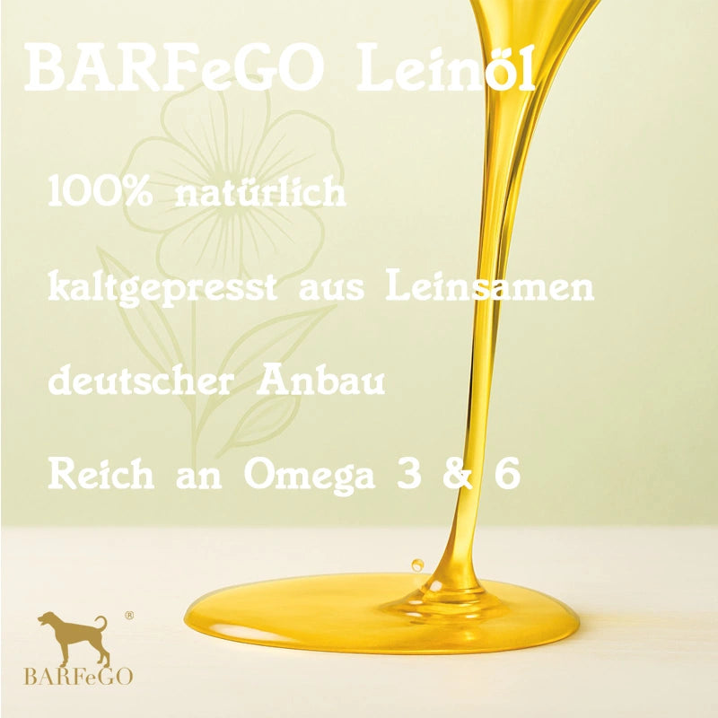 Leinöl für Hunde, kaltgepresst