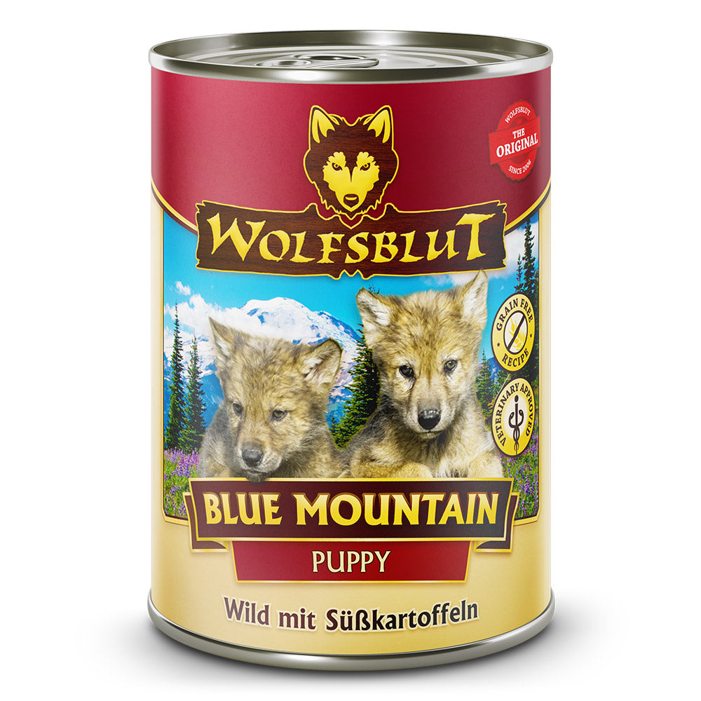 Wolfsblut Puppy Blue Mountain - Wild mit Süßkartoffeln Nassfutter