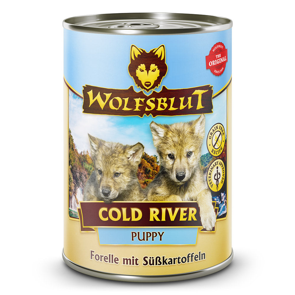 Wolfsblut Puppy Cold River - Forelle mit Süßkartoffeln Nassfutter