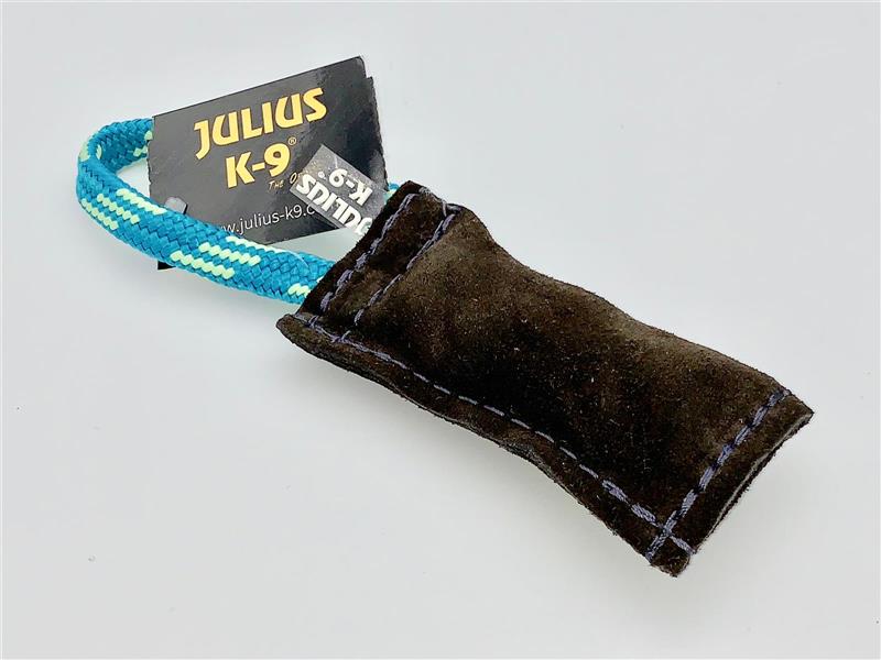 Julius K9® Beißwurst aus Leder 10x 2,5 cm außen genäht