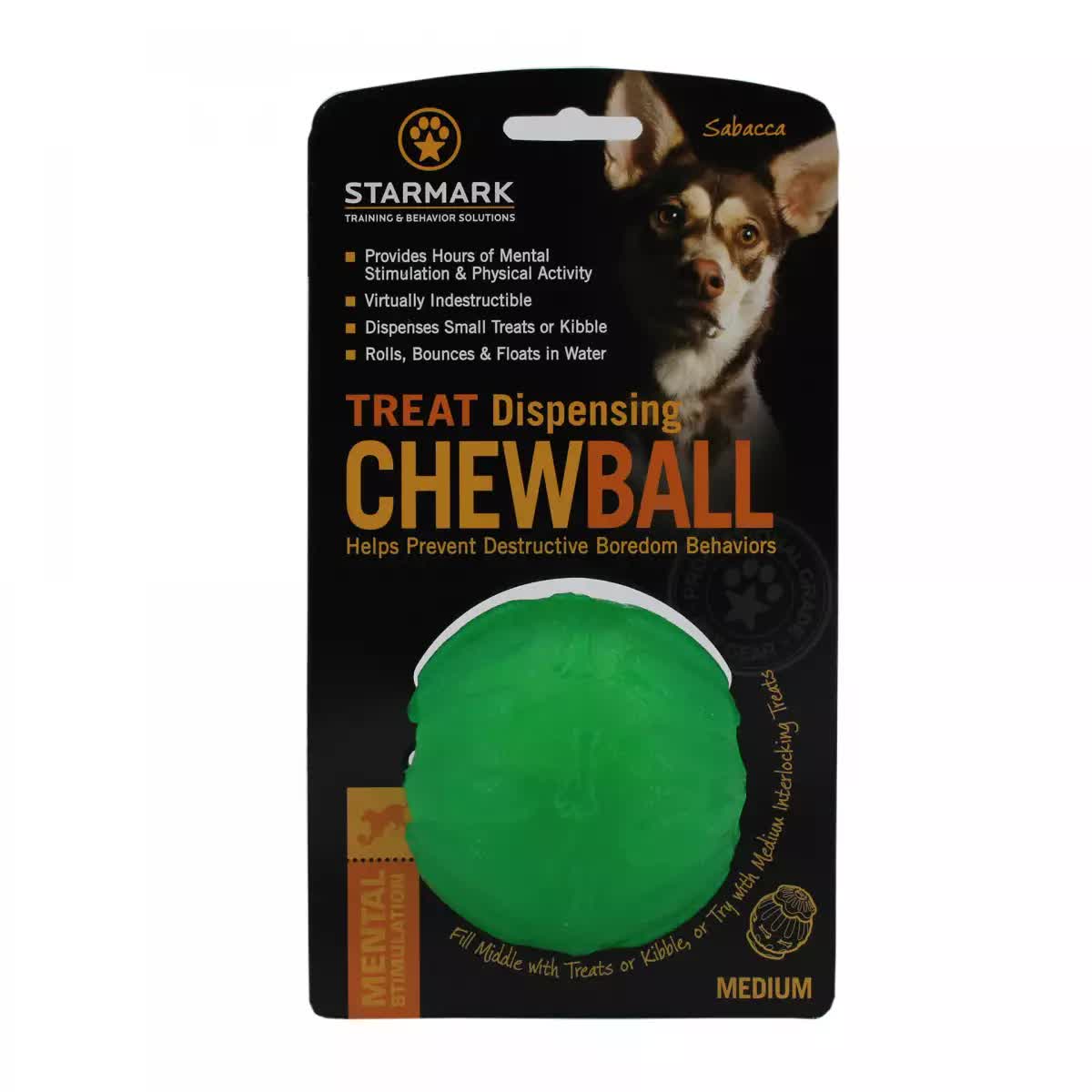 Starmark TREAT Dispensing Chew Ball