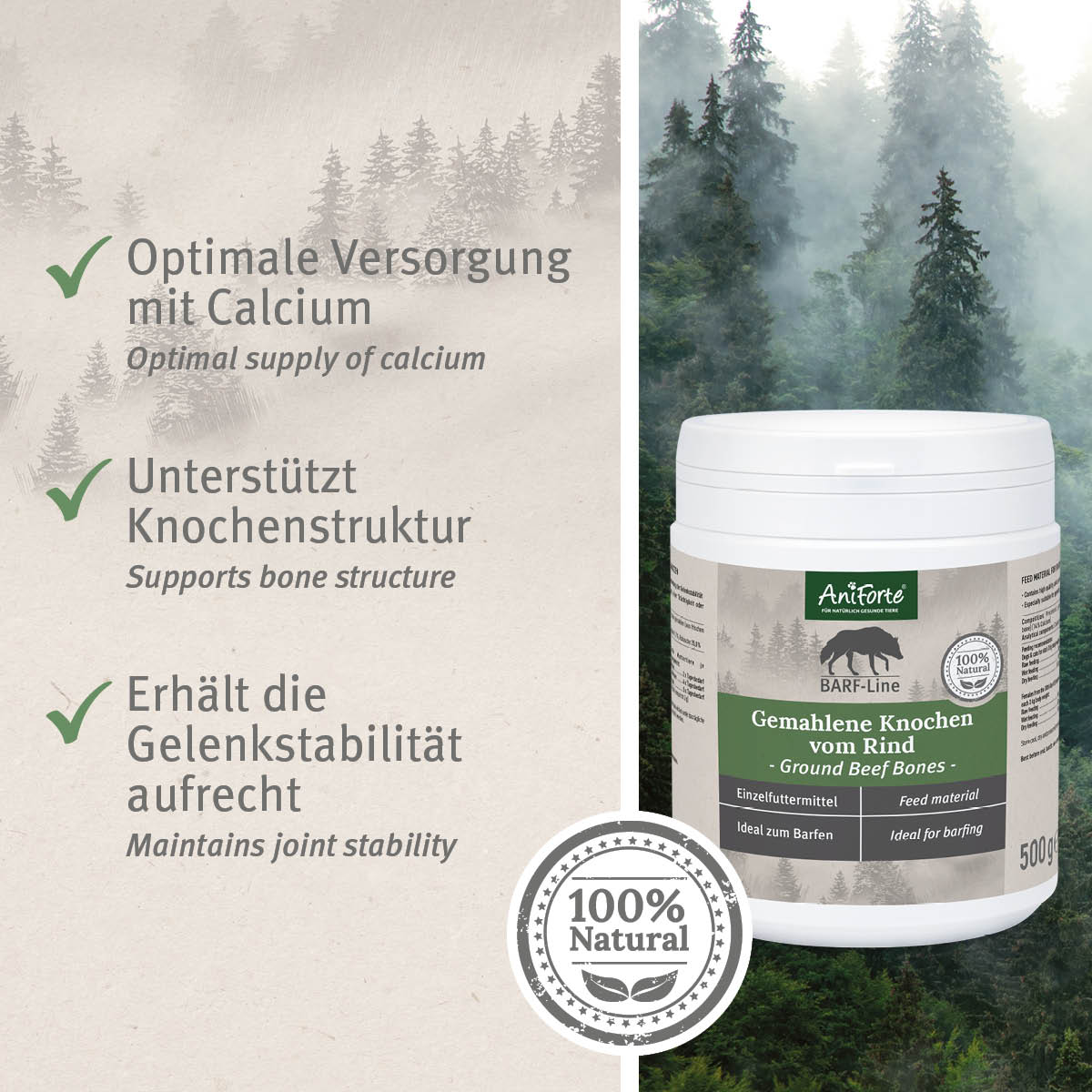 AniForte® Gemahlene Knochen vom Rind