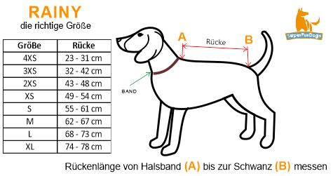 SuperFurDogs Rainy Regenmantel für Hunde