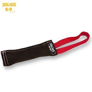 Julius K9® Beißwurst aus Leder 15 x 2,5 cm außen genäht