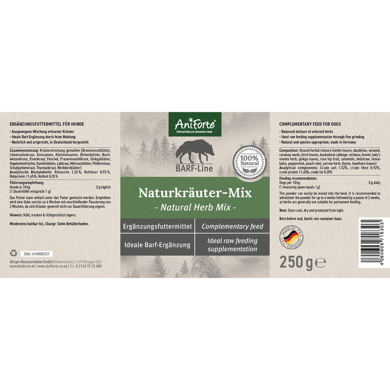 AniForte® BARF-Line Naturkräuter-Mix 250 g