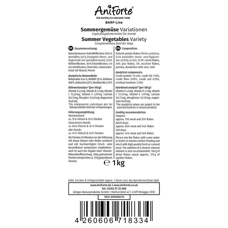 AniForte® BARF-Line Sommergemüse Variationen 1 kg