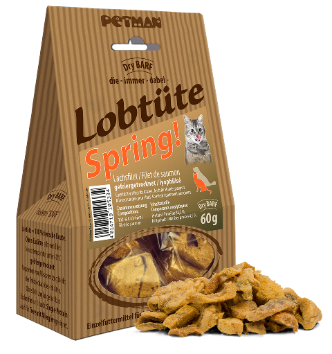 Petman Lobtüte Spring! - Getrocknetes Lachsfilet