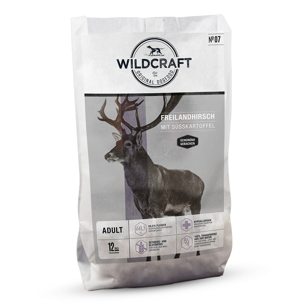 Wildcraft Gebacken Freilandhirsch mit Süßkartoffel