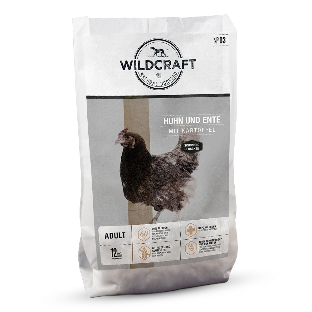 Wildcraft Gebacken Huhn und Ente mit Kartoffel