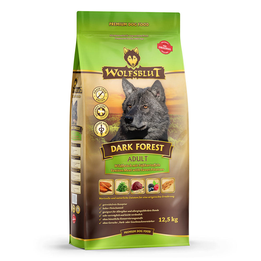 Wolfsblut Trockenfutter Dark Forest - Wild & Süßkartoffel 12,5 kg